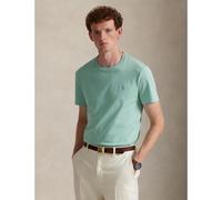 T-shirt girocollo Custom Slim Fit Verde S Tinta unita