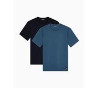 T-shirt girocollo da uomo Essential LOGOLABEL, confezione da 2, blu, XXL