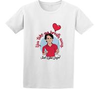 T-shirt girocollo da uomo Jack Dylan Grazer Take My Breath Away morbida e leggera bianca, bianco, XL