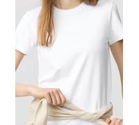 T-shirt girocollo donna Uniqlo U cotone pesante materiali di alta qualità NUOVA