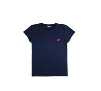 T-shirt girocollo in cotone basic Lotto da donna blu