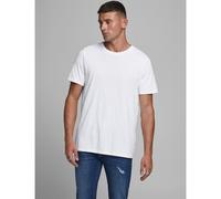 T-shirt girocollo in cotone bio Bianco L Tinta unita