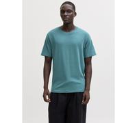 T-shirt girocollo in cotone bio Verde L Tinta unita