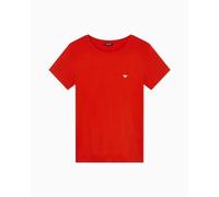 T-shirt girocollo in cotone per tutti i giorni da donna, rosso, XL
