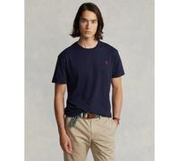 T-shirt girocollo in jersey taglio aderente Blu S Tinta unita