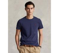 T-shirt girocollo in jersey taglio aderente Blu XXL Tinta unita