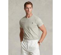 T-shirt girocollo in jersey taglio aderente Grigio S Tinta unita