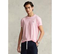 T-shirt girocollo in jersey taglio aderente Rosa XXL Tinta unita