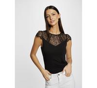 T-shirt girocollo maniche corte Nero XL Tinta unita