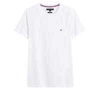 T-shirt girocollo slim stretch Core Bianco L Tinta unita