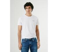 T-shirt girocollo stretch Original Basic Bianco L Tinta unita