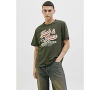 Jack & Jones - Jjelogo Tee Ss O-Neck 2 Col Aw25 Sn Verde - Abbigliamento S Verde