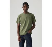 Levi's - T-shirt oversize verde scuro tinta in capo vintage con logo tono su tono XS