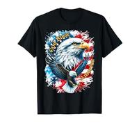 T-shirt God Bless America Patriotic American Bald Eagles Maglietta