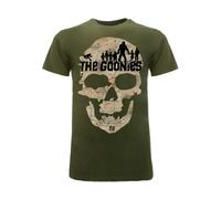 T SHIRT GOONIES MAPPA TESCHIO ORIGINALE Donna Uomo Maglia 100% Cotone Verde