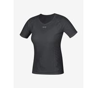T-shirt Gore Wear Windstopper Base Layer manica corta nero donna - XXS