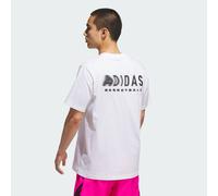 T-shirt grafica adidas Basketball White / Black S