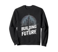 T-Shirt Grafica Building The Future Urban Skyline Felpa