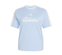 adidas Donna Lux Tiro Loose Graphic Shirt, Glow Blue, S