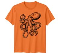 T-shirt grafica da uomo Octopus Ocean Animal
