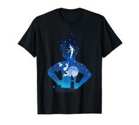 T-shirt grafica Disney Peter Pan London Flight Silhouette Maglietta