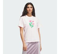 adidas Donna Floral Bloom At Your Own Pace Graphic Shirt, Distilled Pink, M