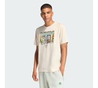 adidas Originals - T-shirt bianca con grafica illustrata di Roma-Bianco L