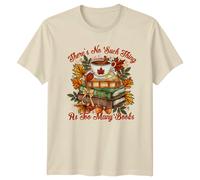 T-shirt grafica unisex non c'è troppi libri lettura hobby