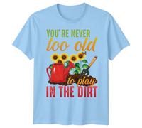 T-shirt grafica uomo donna non sei mai troppo vecchio per giocare negli...