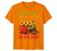 T-shirt grafica uomo donna non sei mai troppo vecchio per giocare negli...