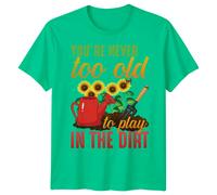 T-shirt grafica uomo donna non sei mai troppo vecchio per giocare negli...