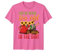 T-shirt grafica uomo donna non sei mai troppo vecchio per giocare negli...