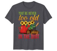 T-shirt grafica uomo donna non sei mai troppo vecchio per giocare negli...