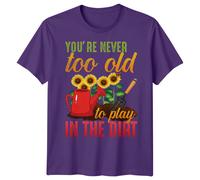 T-shirt grafica uomo donna non sei mai troppo vecchio per giocare negli...