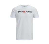 T-shirt grande Jack & Jones col ras-du-cou ecorp logo Blanc 4XL
