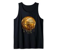 T-Shirt graphique de Basket-Ball Doré pour Les aspirants Canotta