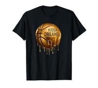 T-Shirt graphique de Basket-Ball Doré pour Les aspirants Maglietta