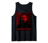 T-Shirt Grigori Yefimovich Rasputin Ritratto Rosso Scuro Nero Art Canotta