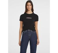 T-shirt Guess American Tradition manica corta nera donna - L