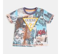 T-shirt Guess Girocollo Fantasia All Over Bambino