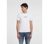 T-shirt Guess Logo Embroider manica corta bianco - XS