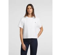 T-shirt Guess Mini Triangle manica corta bianca donna - S