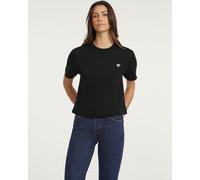T-shirt Guess Mini Triangle manica corta nera donna - L