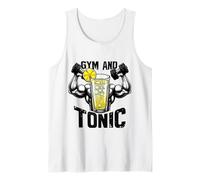 T-shirt Gym and Tonic Fun Workout per appassionati di fitness Canotta