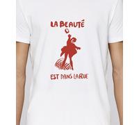 T-SHIRT H serigrafata LA BELLEZZA È IN STRADA poster maggio 68 maggio 1968