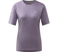 Haglöfs - T-shirt da escursionismo leggero e traspirante - L.I.M Ridge Tee W Purple Fog per Donne in Poliestere Riciclato - Taglia M - Viola