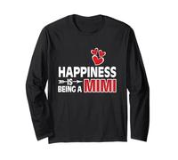 T-Shirt Happiness Is Being a Mimi Maglia a Manica
