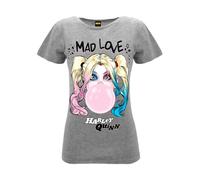 T SHIRT HARLEY QUINN MAD LOVE ORIGINALE Maglia Maglietta Lady donna ragazza