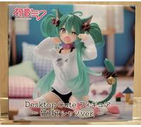T-shirt Hatsune Miku Desktop Cute cat ears ver. Figure Japan New Prize