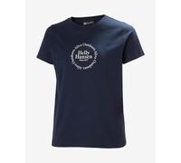 T-shirt Helly Hansen Core Graphic 2.0 manica corta blu navy donna - L
